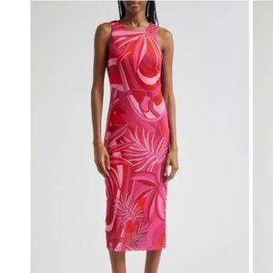 NWOT Farm Rio Endless Summer Tulle Midi Dress SIZE M